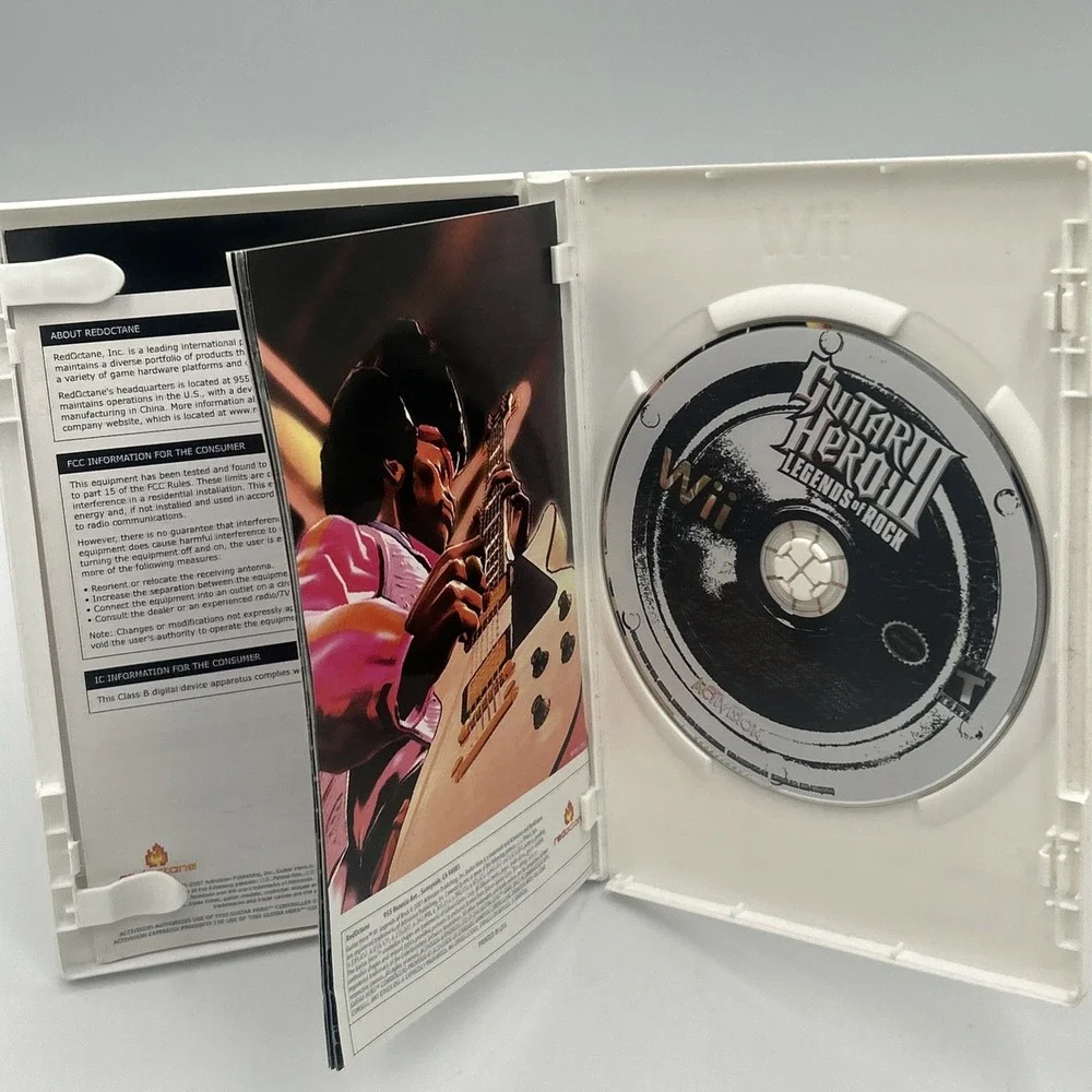 Guitar Hero III: Legends of Rock Nintendo Wii 2007 Instruction Manual CIB